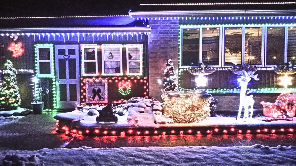 Holiday Lighting for LLS Property Solutions in Big Rapids, MI