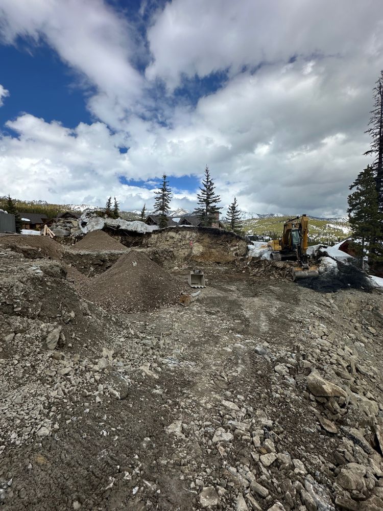Dirt Work for R&H Homes in Bozeman, MT