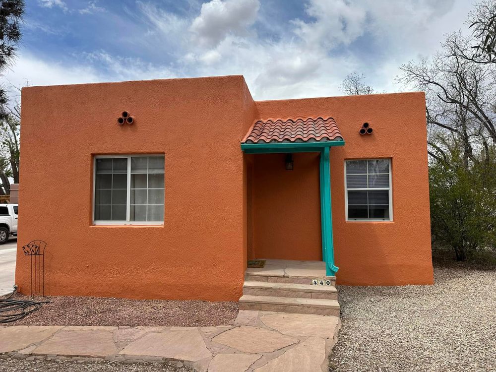 Enhance your home's beauty and durability with our expert Stucco Restoration & Repairs. We seamlessly restore damaged surfaces, ensuring a flawless finish that protects against the elements while revitalizing your exterior appearance. for Revived Painters LLC in Las Cruces, NM