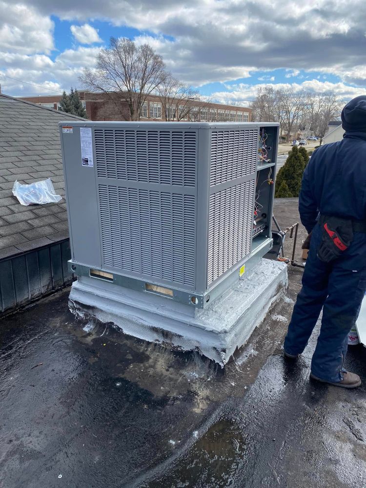 Our commercial HVAC installation service delivers efficient, properly sized heating and cooling systems for your property, improving comfort, lowering energy costs, and ensuring dependable performance with expert planning. for Byrd's Nest Heating & Cooling LLC in Farmington, MI