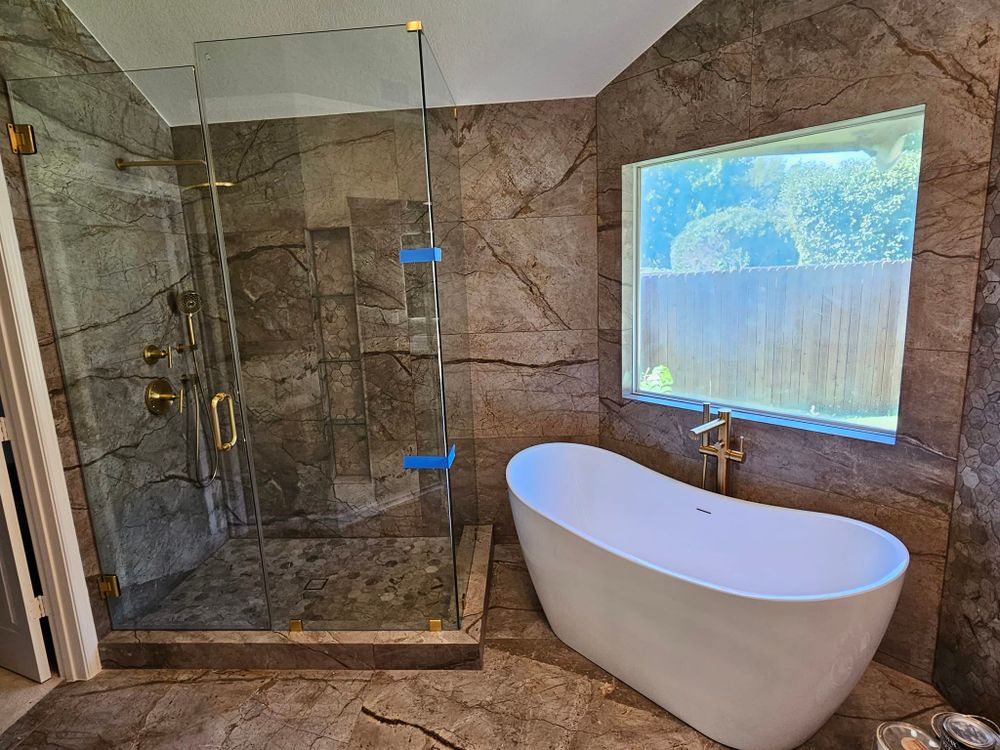 Our Bathroom Remodeling service transforms your space with high-quality tiles, expert installation, and personalized designs to enhance functionality and aesthetics, creating a bathroom you'll love every day. for Tile-N-All in Denton, TX