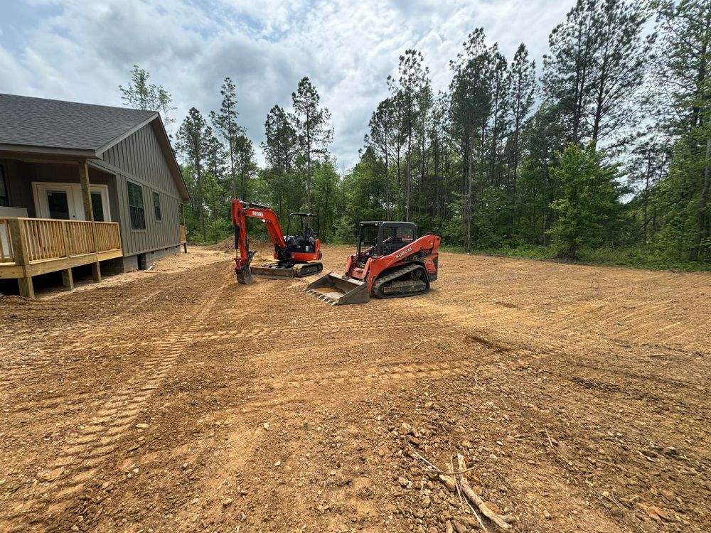 Excavating for Cline's Land Management in Dalton, GA