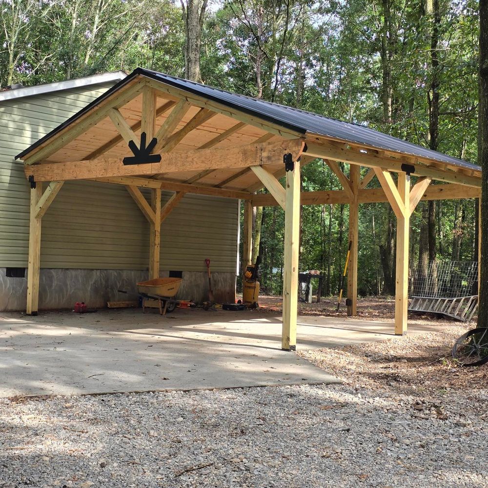 Enhance your home's protection with our durable carports metal solutions. Our expert team ensures high-quality construction, providing shelter for your vehicles while blending seamlessly with your property's aesthetics. for Gibis Construction LLC in Homer, GA