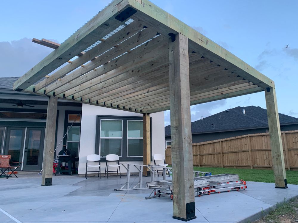 Pergolas for Keen Decorative Concrete in Corpus Christi, TX