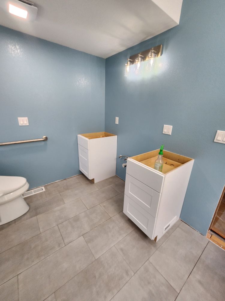 Erdman ADA bathroom remodel. for Custom Valley Construction   in Sunnyside, Washington