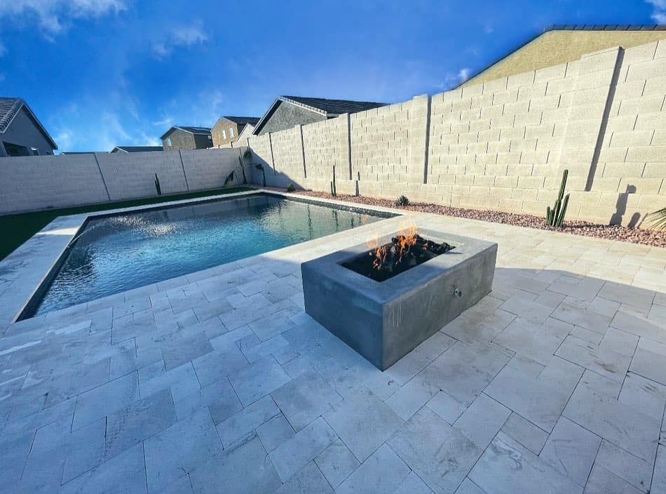 Enhance your outdoor living space with our expertly designed fire pits, perfect for cozy gatherings and adding warmth. Our team ensures a seamless integration with your existing landscape for stunning results. for Vix Landscape in Buckeye, AZ