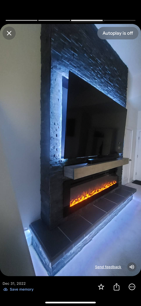 Stone veneer  for Matteo Hardscapes in Towson,  MD