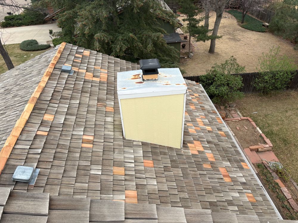 Our Roofing Repairs service quickly fixes leaks, storm damage, missing shingles, and wear to protect your home, restore reliability, extend roof life, and give you confidence in every season. for Divine Roofing LLC in Severance, CO