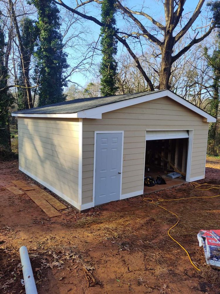 Sheds and garages for Rick's creative home improvement and repair in Atlanta, GA