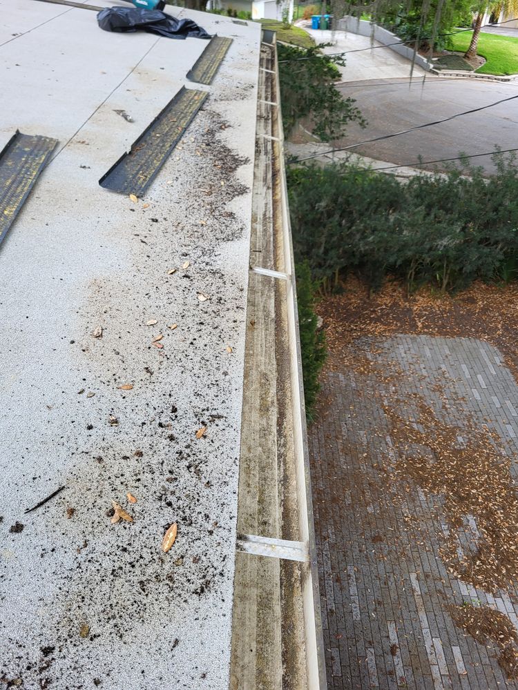 GUTTER CLEANING for Sam's French Drains and Landscape in Orlando, Florida