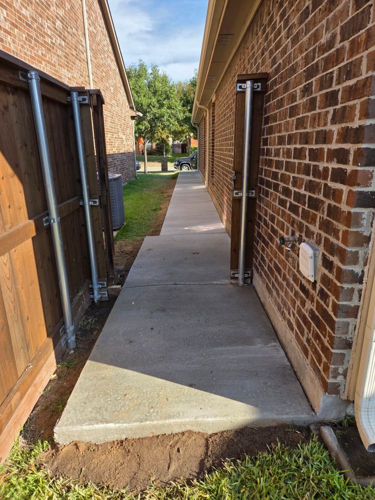 Discover what concrete can do for your home with our expert Concrete Work service, offering durable patios, driveways, and walkways that enhance aesthetics while ensuring long-lasting quality and performance for any landscape project. for Lavon Lawn Plus in Lavon, TX