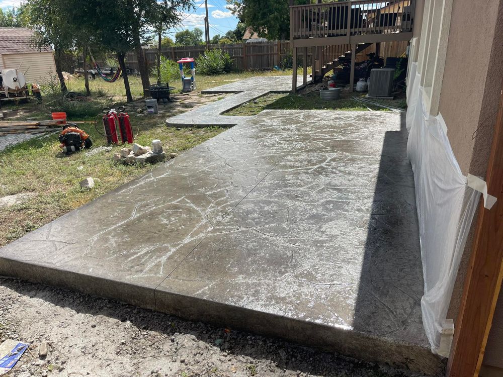 Stamped Concrete for Escala Concrete & Landscaping in Colorado Springs, CO