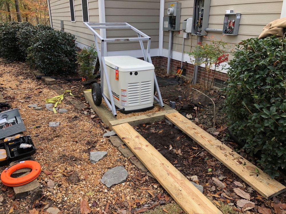 Our Generac Generators Install & Maintenance service ensures reliable power during outages, expertly installing and maintaining your system for optimal performance and peace of mind, keeping your home safe and functional. for Holland Builders in Jacksonville, NC