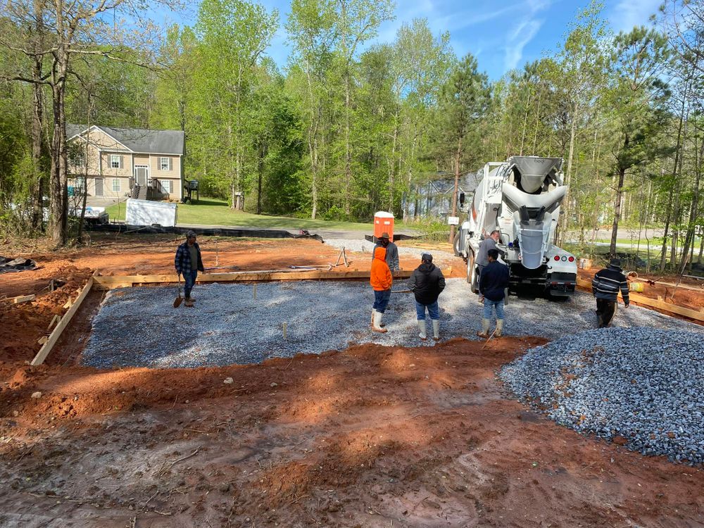 Concrete Work for AztecArt LLC in Franklin, GA