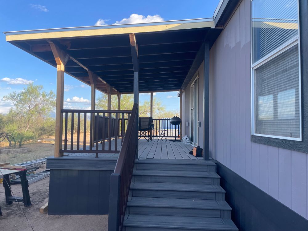 Deck builds for Arizona Home and Yard Solutions LLC in Vail, AZ