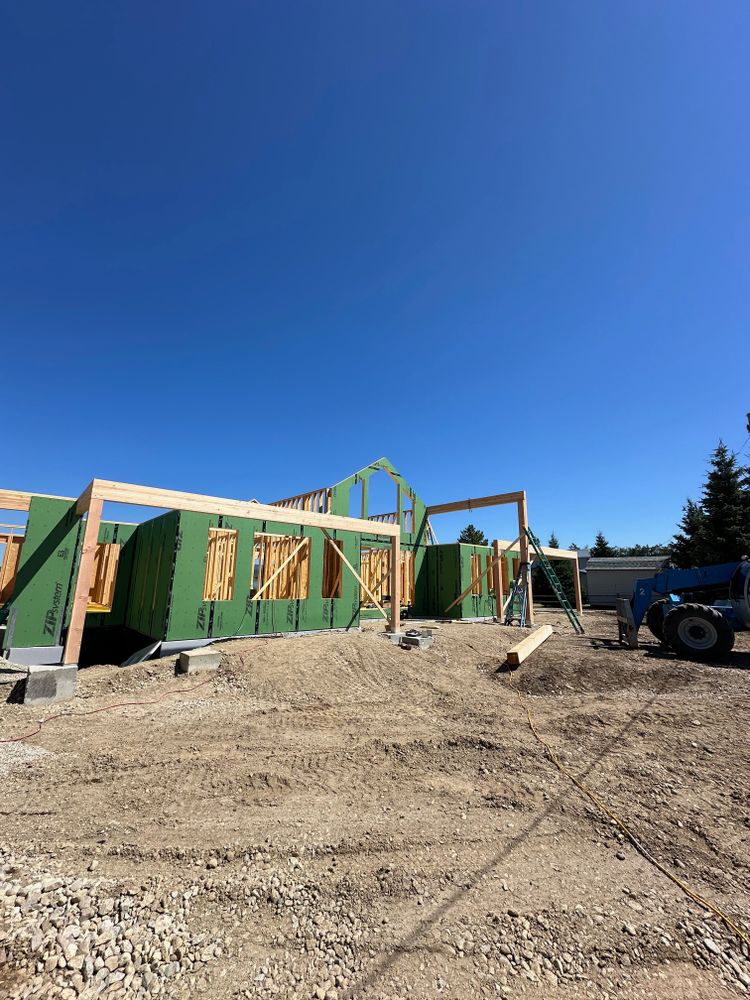 Framing for R&H Homes in Bozeman, MT