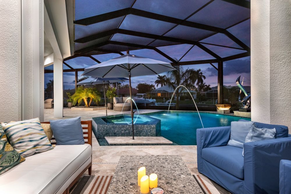 Enhance outdoor living with our durable and stylish pool cage construction, designed to provide safety, reduce debris maintenance, and create a comfortable environment while complementing your home's aesthetic. for Advanced Screen Services LLC in Punta Gorda, FL