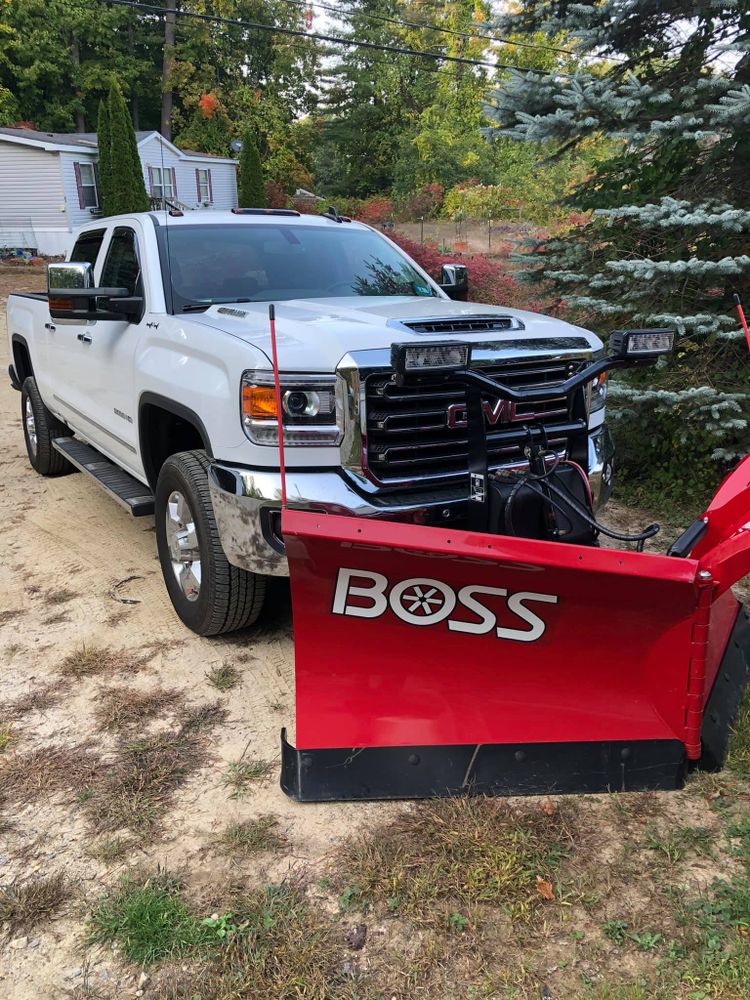 Enhance your winter preparedness with our reliable snow plowing service, complementing our expert mowing services to ensure your property remains safe and well-maintained throughout the season for peace of mind year-round. for S.C. Landscaping in Franklin, NH