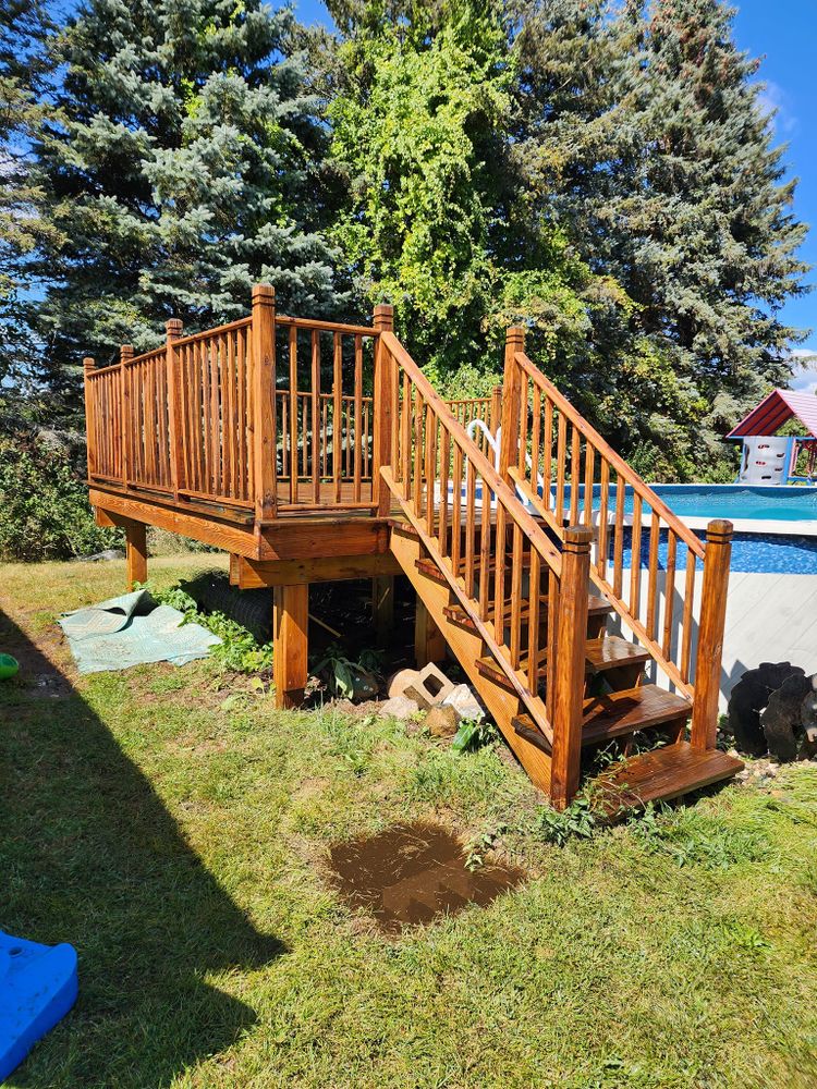 Our Deck & Patio Cleaning service revitalizes outdoor spaces by safely removing dirt, mold, and grime using professional pressure and soft washing techniques, enhancing beauty while ensuring long-lasting protection for your surfaces. for D & E Power Washing in Mt Pleasanr, MI