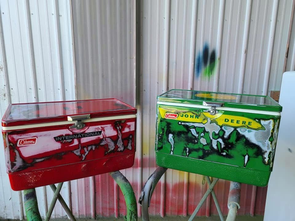 Got an old or new steel belted cooler? Send it to me. I’ll paint it to your liking! for Wessels Custom Paint & Restoration in Bad Axe, MI
