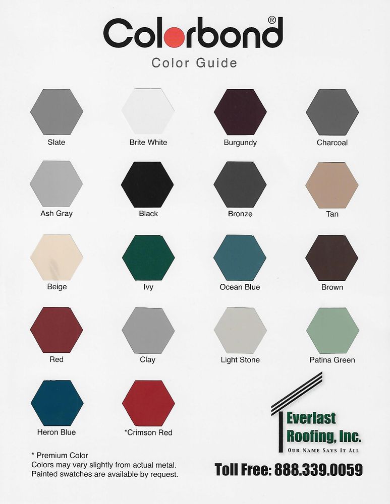 Color Chart for Generational Buildings in Jamesport, MO