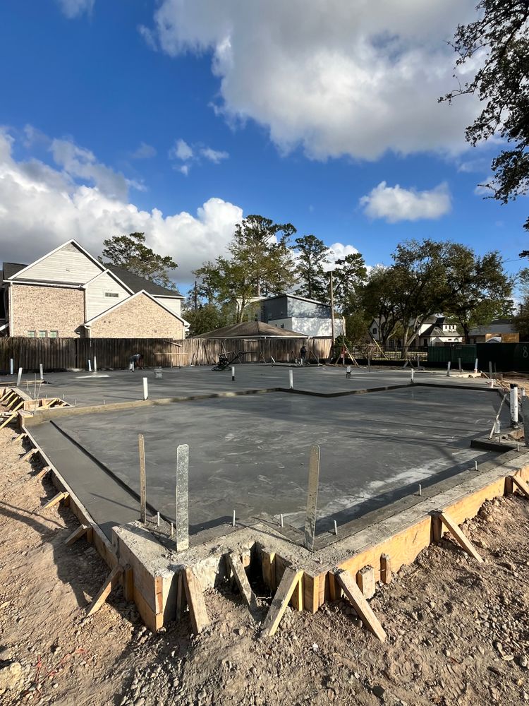 Concrete work for BigTex Concrete Construction in Houston, TX