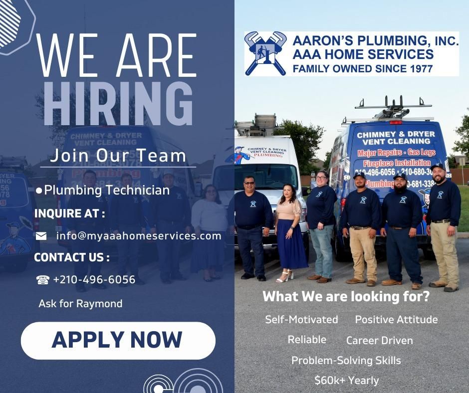 All Photos for AAA Home Services Chimney & Dryer Vent Cleaning, Aaron's Plumbing in San Antonio, TX