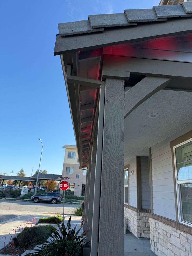 Permanent lighting for GGG Home Services in San Jose, CA