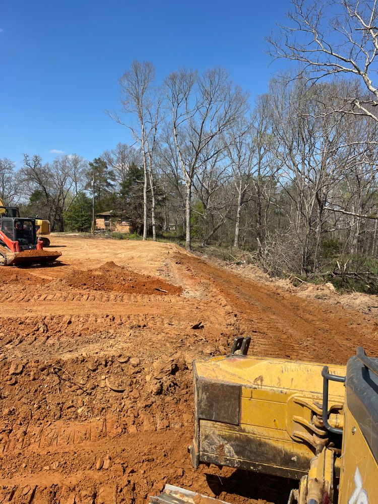 Mayo Rd project shop pad for Maness Trucking & Excavation in Lexington, TN
