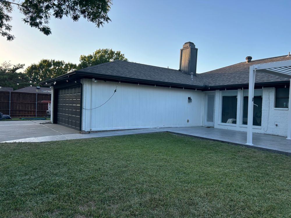 September concrete work and pergola install  for JM Concrete in Dallas, TX