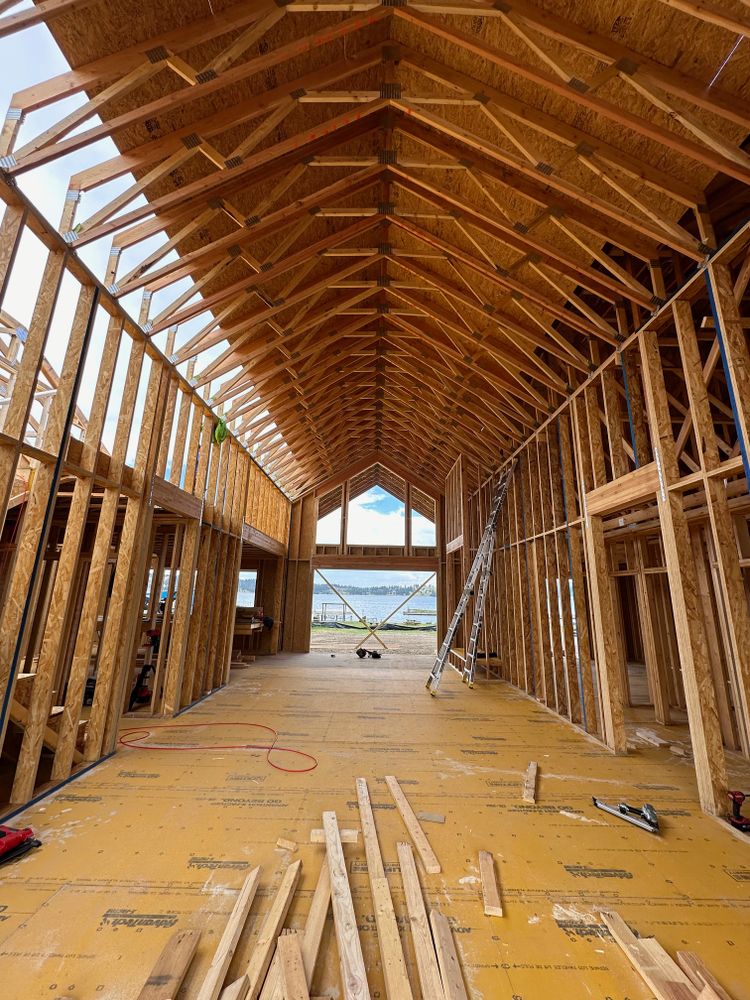 Framing for R&H Homes in Bozeman, MT