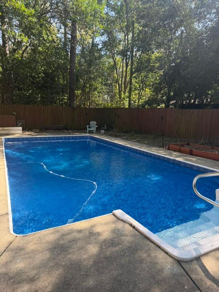 Our Custom Pool Design service transforms your ideas into a personalized backyard retreat, blending beauty, functionality, and expert planning to create a pool perfectly suited to your home, lifestyle, and vision. for Weeks Pool & Spa in Thomasville, GA