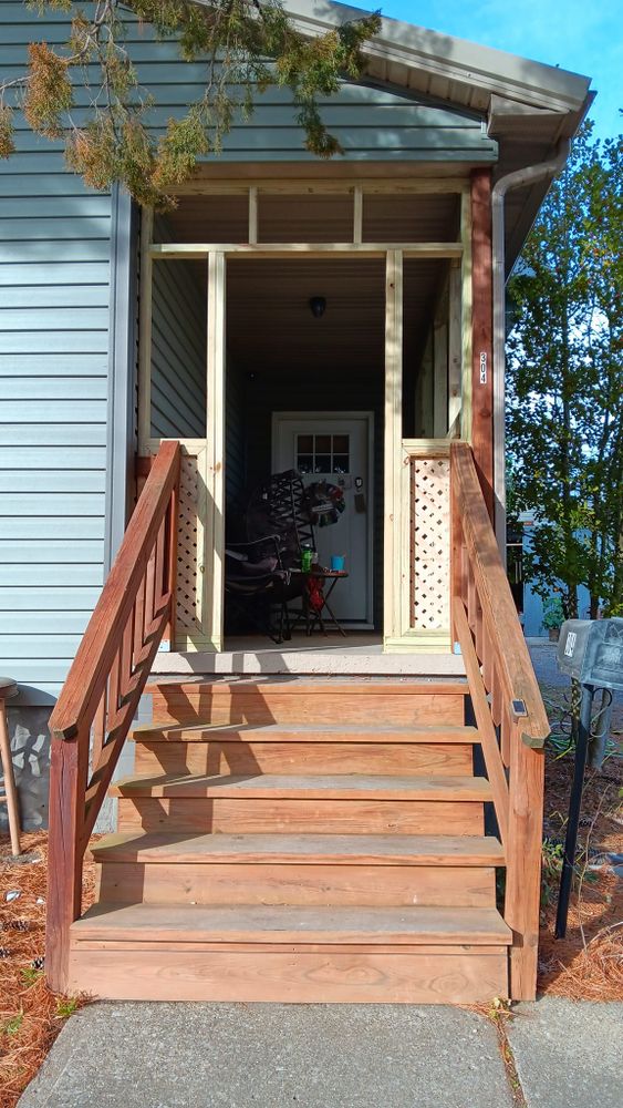 Porch Enclosure for Dead Tree General Contracting in Carbondale, Illinois