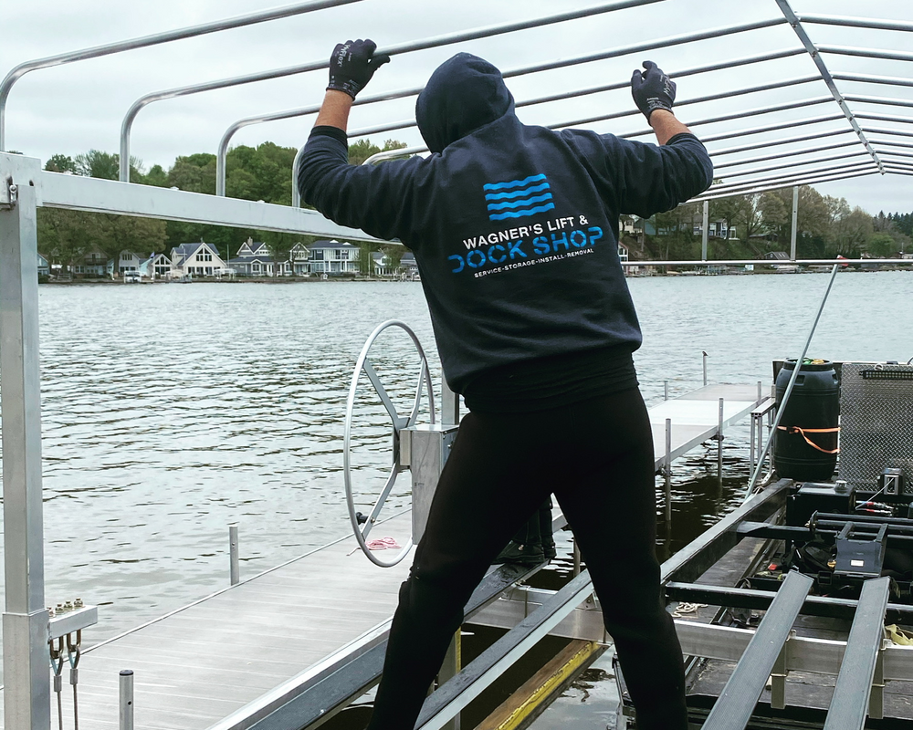 Boat Lifts for Wagner's Lift and Dock Shop LLC in Watervliet, MI