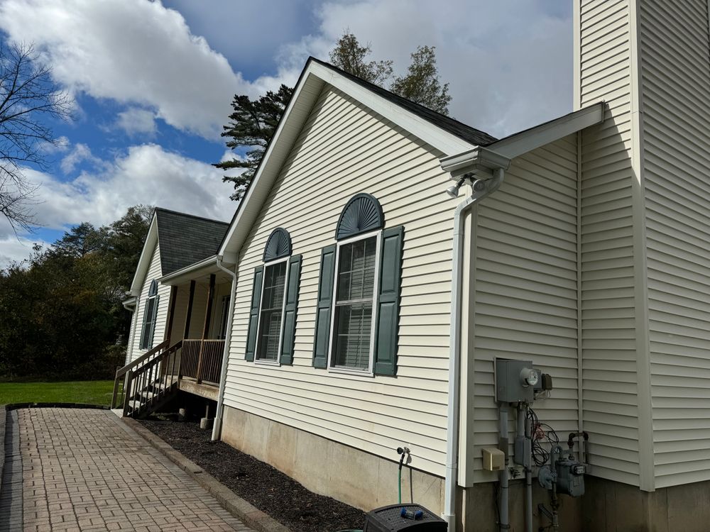 Our House Softwashing service is designed to safely remove dirt, grime, moss, and algae from the exterior of your home without causing any damage to the surfaces. for Triscape LLC  in Port Jervis, NY