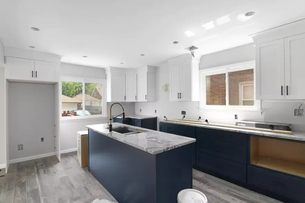 Transform your cooking space with our expert kitchen renovation services. We enhance functionality and aesthetics, delivering a modern, customized kitchen tailored to your lifestyle and preferences for ultimate satisfaction. for Denson Construction Services in Detroit, MI