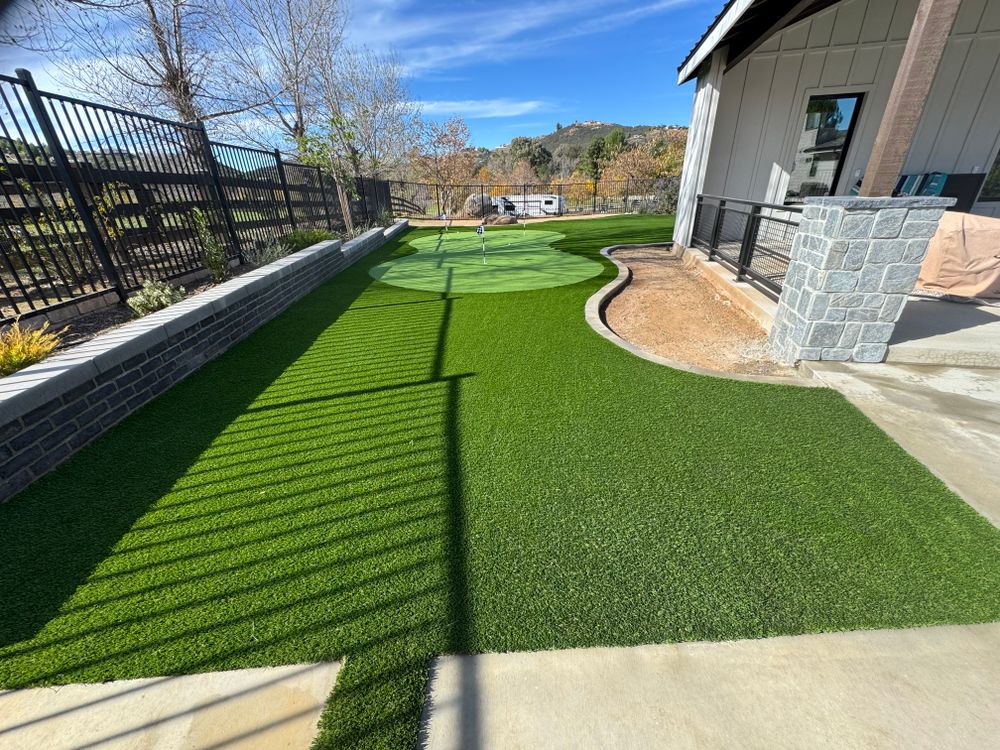 Putting Greens for Aidan Jade Landscaping in Riverside County, CA