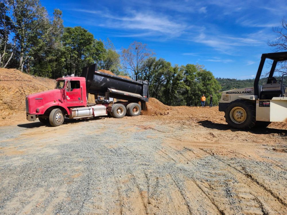 Discover our reliable Material Hauling service, ensuring prompt and efficient transportation of soil, gravel, and debris for your project needs—delivering quality outcomes for homeowners seeking seamless excavation solutions. for Amador Engineering Inc. in Acampo, CA