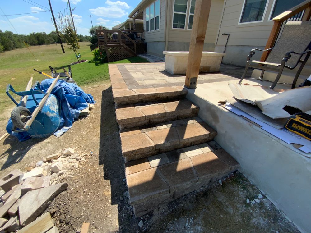 Hardscaping for Espinoza Landscape in Cibolo, TX