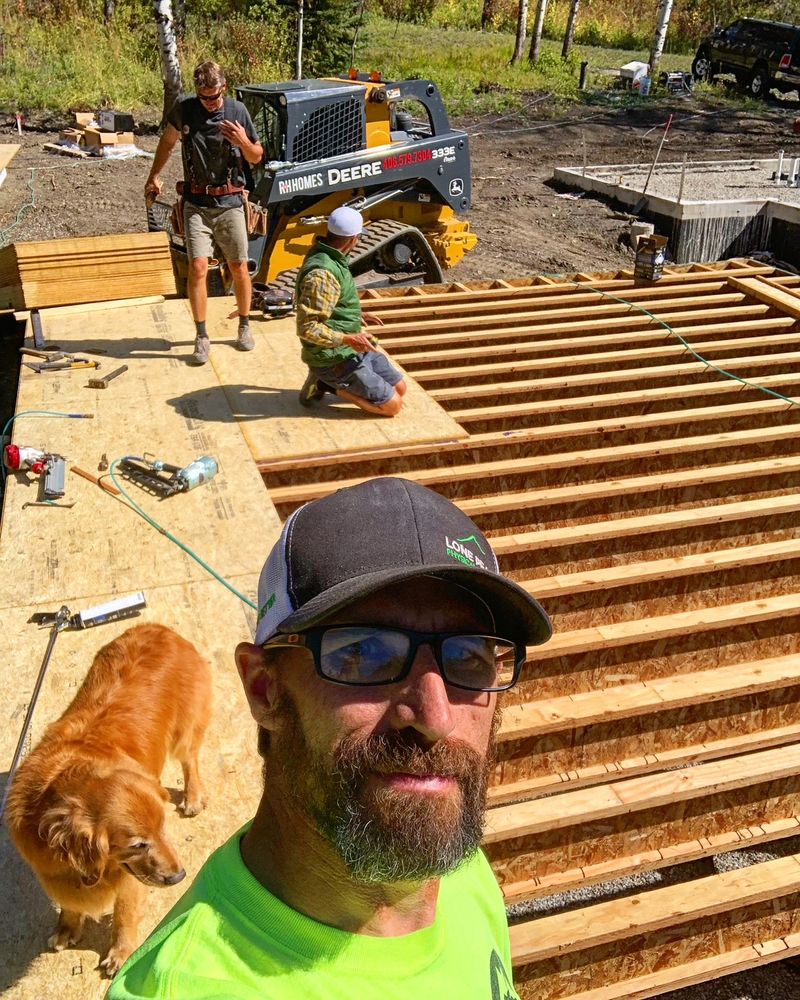 Framing for R&H Homes in Bozeman, MT