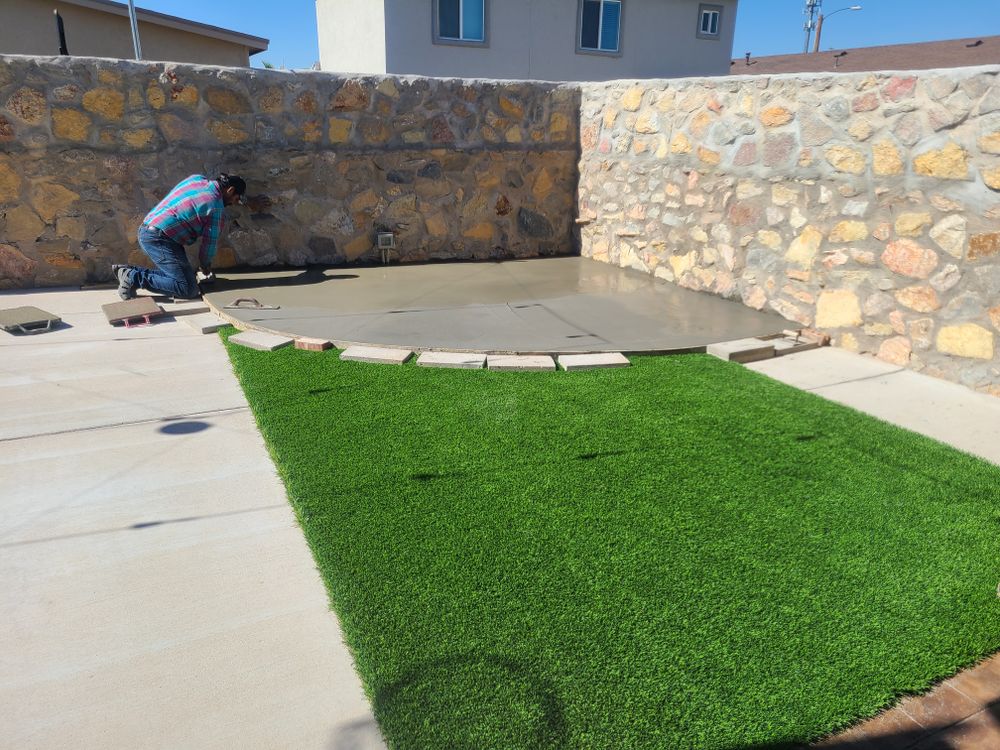 Residential Concrete Slab for ADM Landscaping & Irrigation LLC in El Paso,  TX