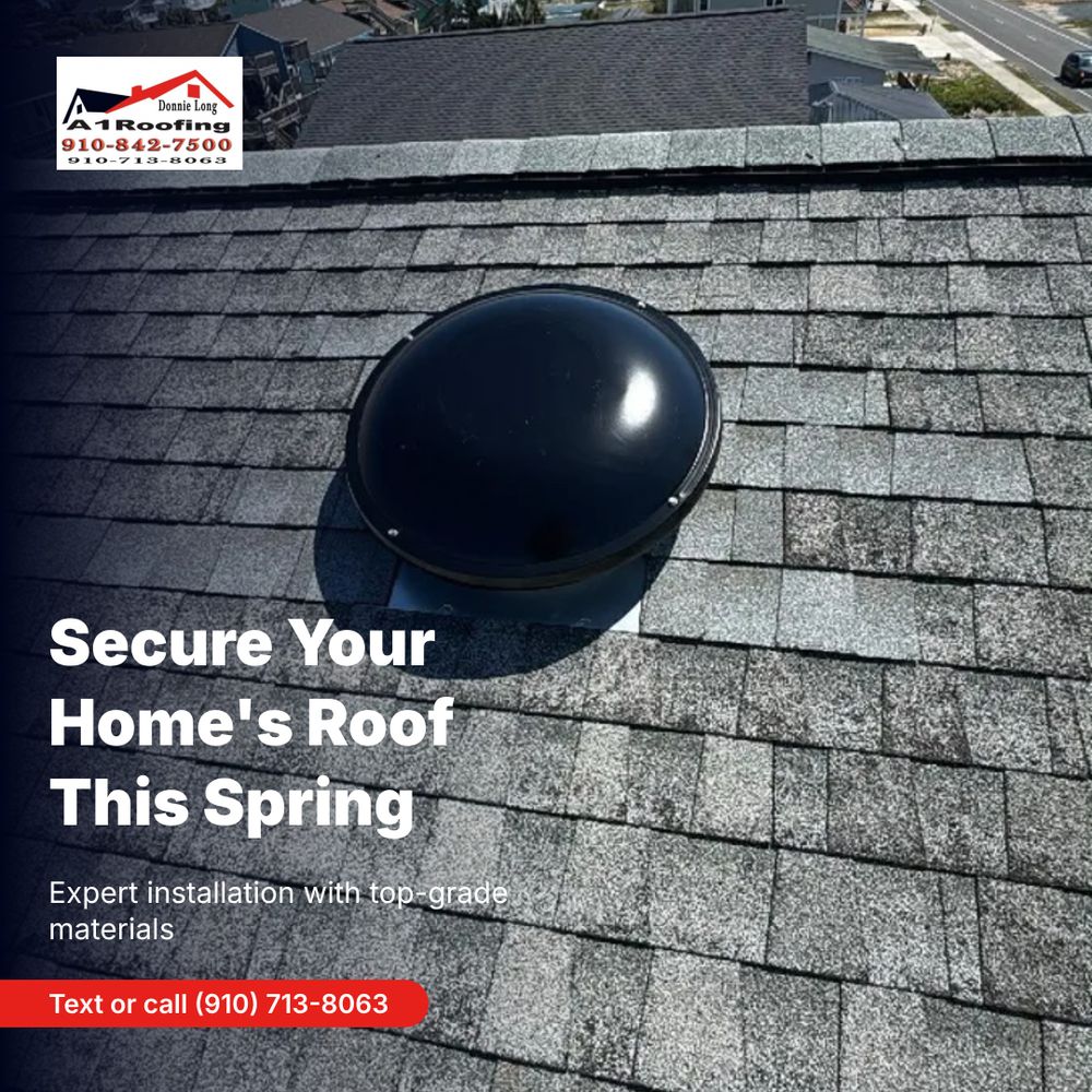 Roofing Installation for A1 Roofing in Brunswick County, NC