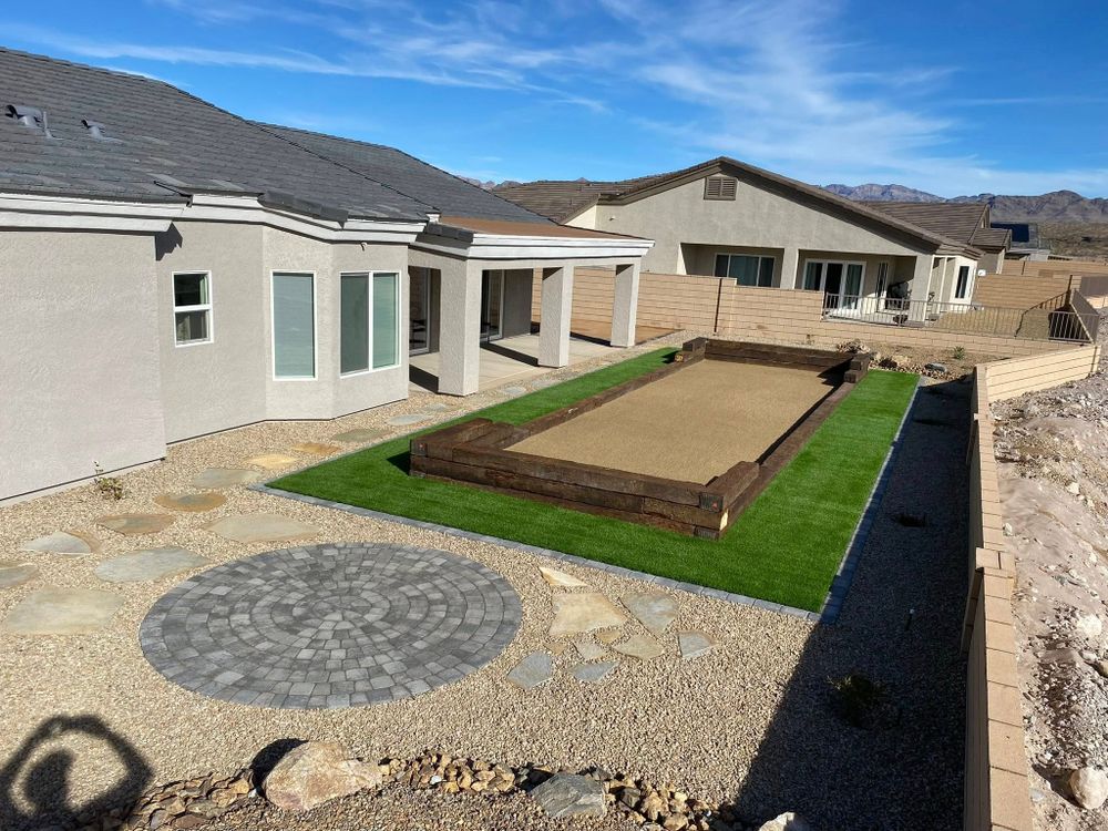 Transform your backyard into a stunning oasis with our Outdoor Living Design service, tailored to enhance both beauty and functionality, creating the perfect space for relaxation and entertainment. for Infinity Concepts Landscaping in Bullhead City, AZ