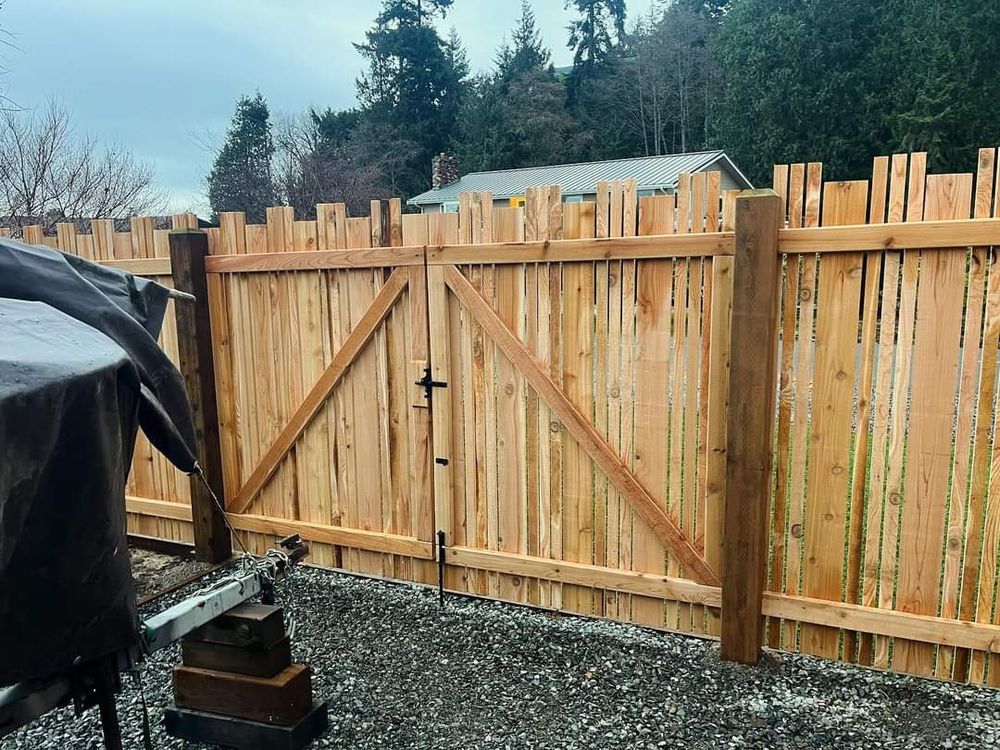 Peninsula Fence Company  for The Baskins Sawmill in Port Angeles,  WA