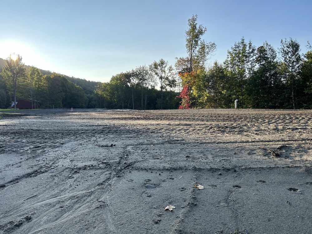 Carving a Pond into a Mountain Side for Andy Naylor Excavation in Johnson, VT
