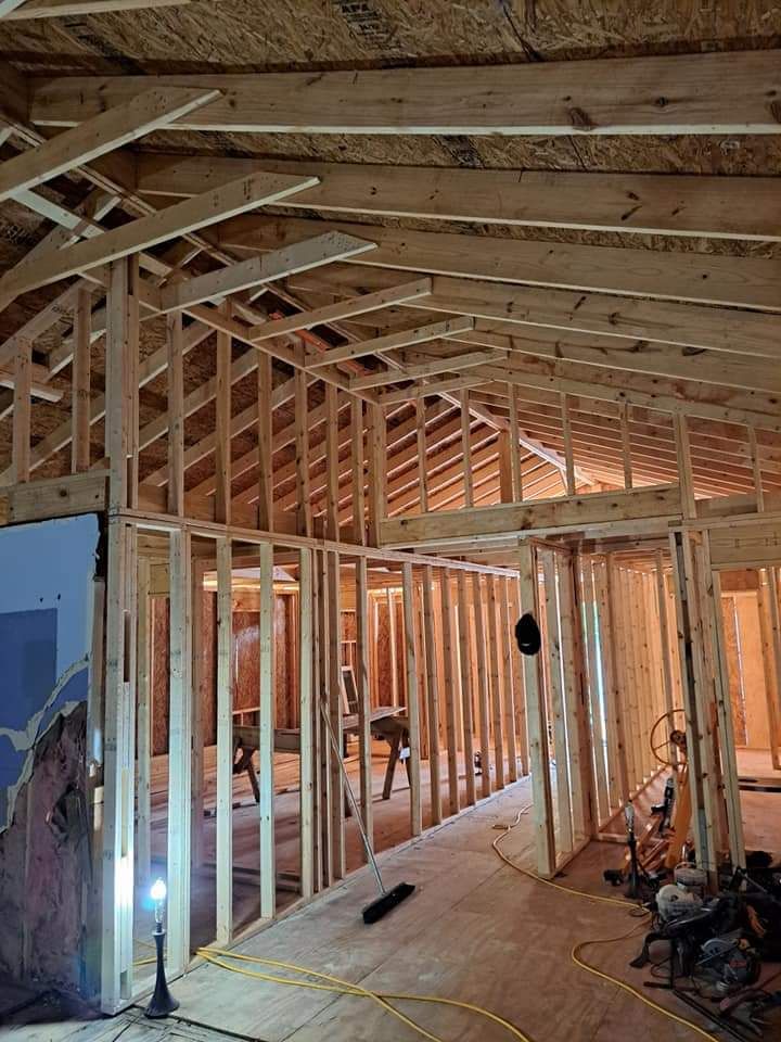 Framing for Rick's creative home improvement and repair in Atlanta, GA