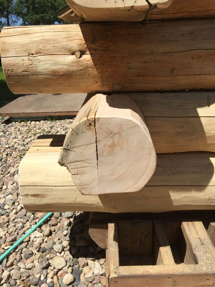 Log Home Restoration for True Blue Logworks LLC in Corvallis, MT