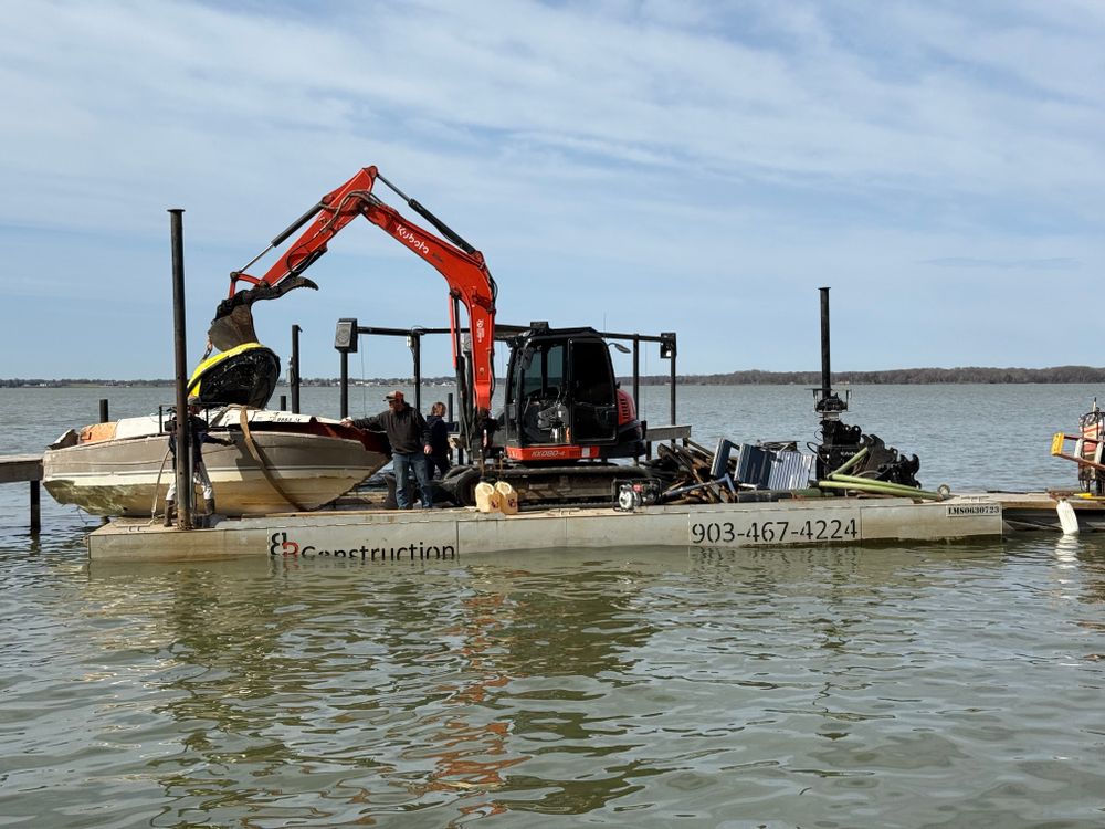 Emergency Boat Recovery for BR Construction LLC in Corsicana, TX