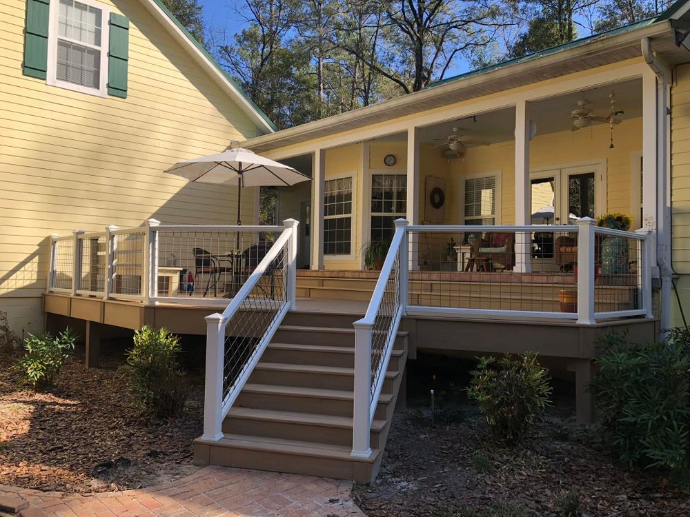 Deck construction is one of our areas of expertise, and we take a custom approach.

When you’re ready to upgrade your outdoor space and make it more functional for you and your family, adding a deck is a great way to go. Our technicians at Whiddon Construction Company are ready to assist, and we serve those located in and around Lake City, Florida. With years of experience and plenty of completed projects under our belt, we take pride in delivering a high level of service to every property owner who trusts us with their needs. for Whiddon Construction Company in Lake City, FL