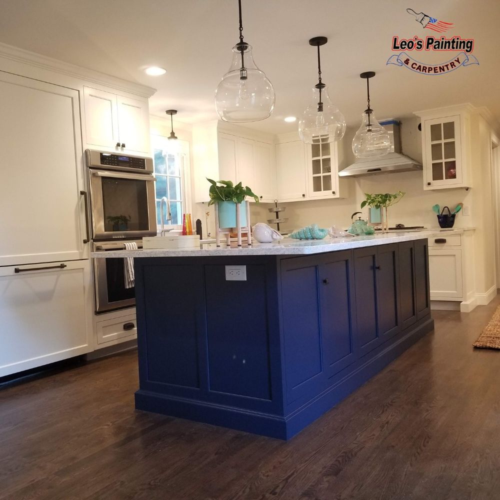 Our Kitchen and Cabinet Refinishing service is the perfect solution for updating your home's look without a full renovation. Transform your kitchen with a fresh, modern finish at an affordable price. for Leo's Painting and carpentry services  in Barnstable, MA